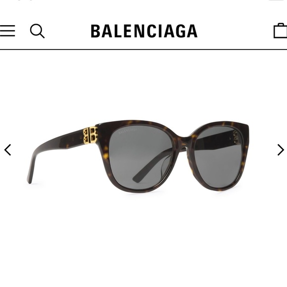 BALENCIAGA WOMEN'S DYNASTY CAT SUNGLASSES IN DARK HAVANA - Picture 1 of 7